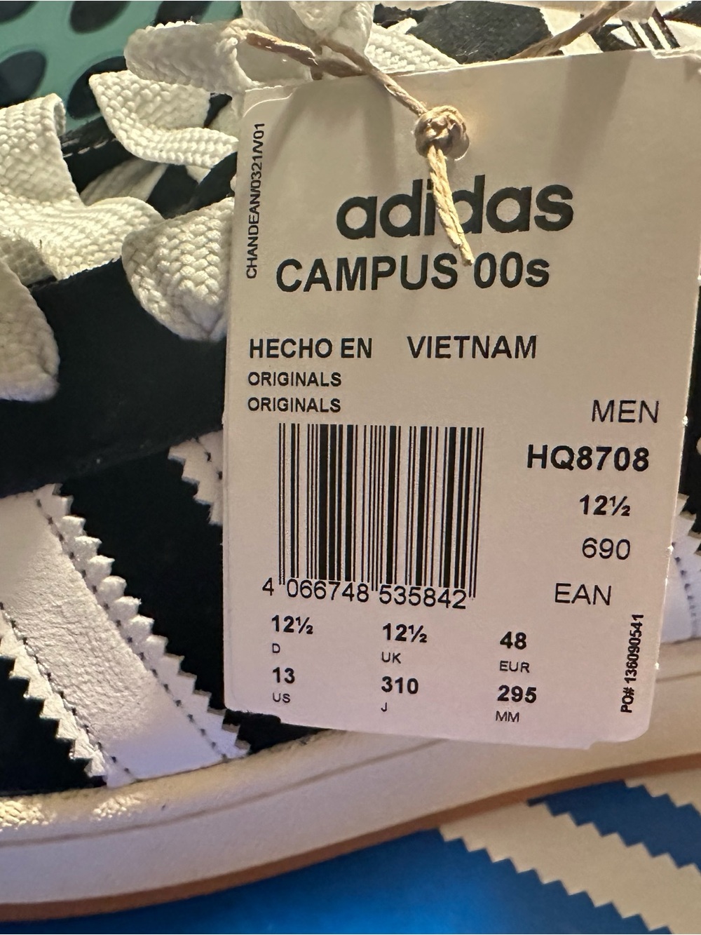adidas Campus Black and White Suede Sneakers